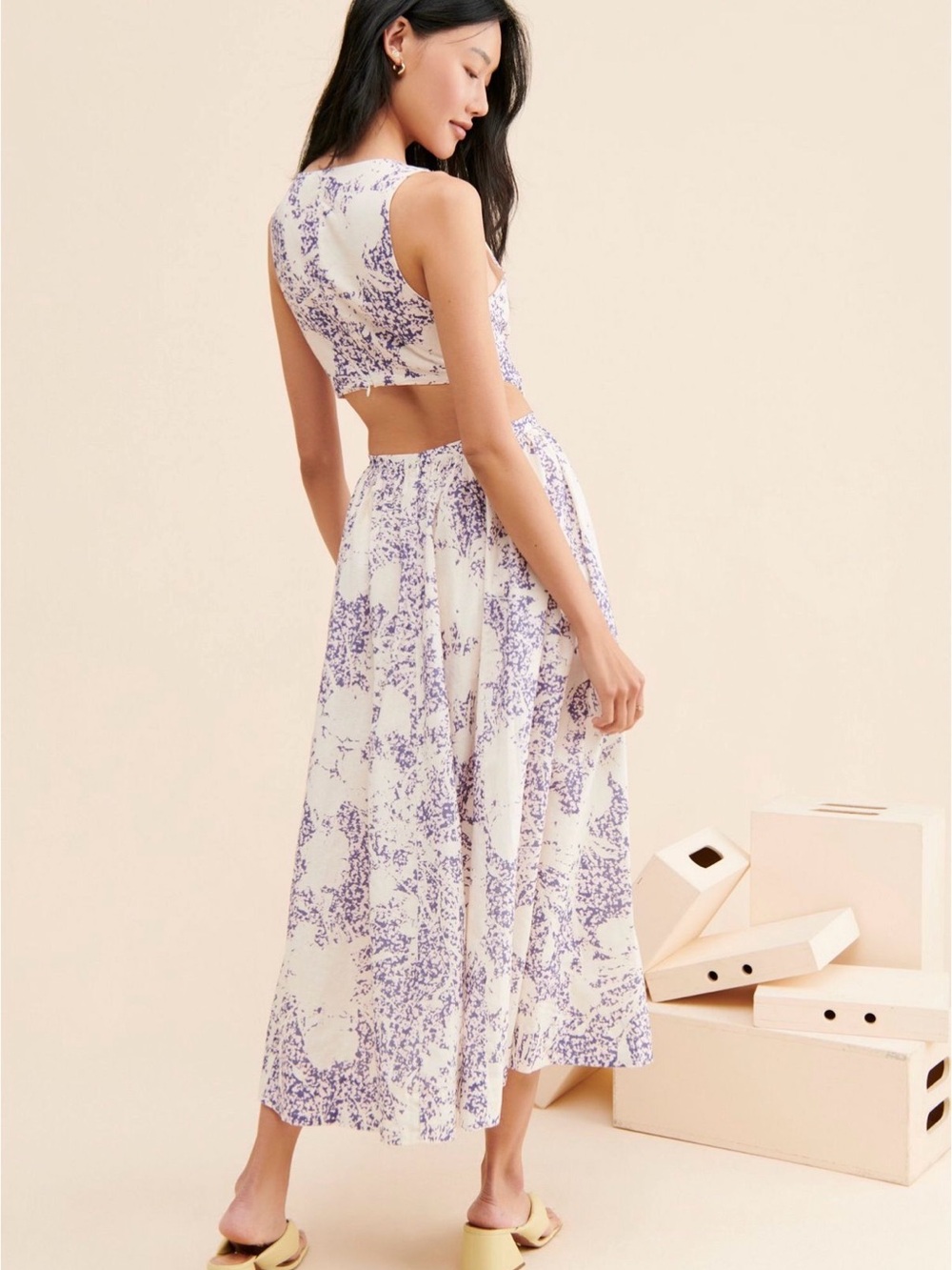 Anthropologie/Aureta Linen Dress - Picture 3 of 5